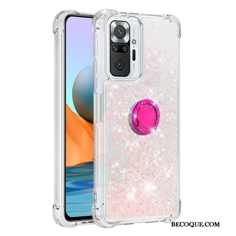 Kuori Xiaomi Redmi Note 10 Pro Paljetteja Rengastuella