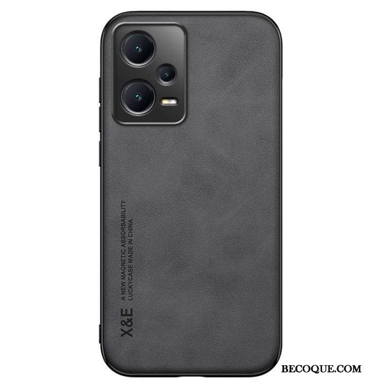 Kuori Xiaomi Redmi Note 12 Pro Plus X&e Leather Effect -nahka