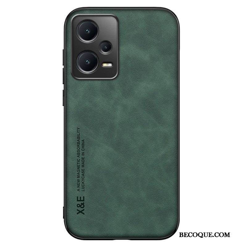 Kuori Xiaomi Redmi Note 12 Pro Plus X&e Leather Effect -nahka