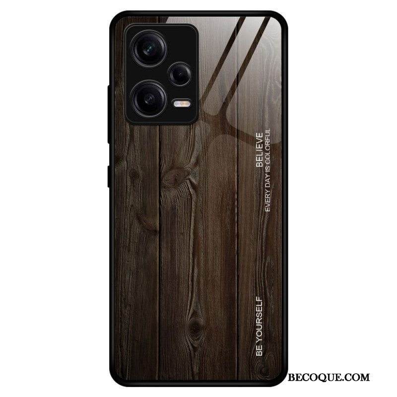 Kuori Xiaomi Redmi Note 12 Pro Wood Design Karkaistu Lasi
