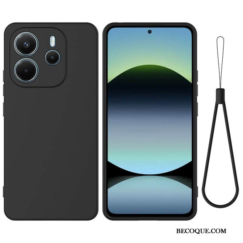 Kuori Xiaomi Redmi Note 14 4g Nestemäinen Silikoni Hihnalla