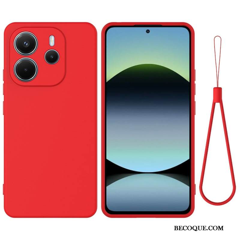 Kuori Xiaomi Redmi Note 14 4g Nestemäinen Silikoni Hihnalla