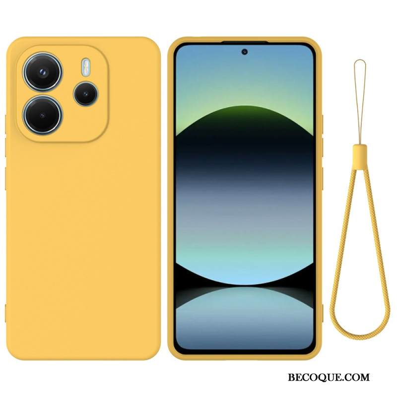 Kuori Xiaomi Redmi Note 14 4g Nestemäinen Silikoni Hihnalla