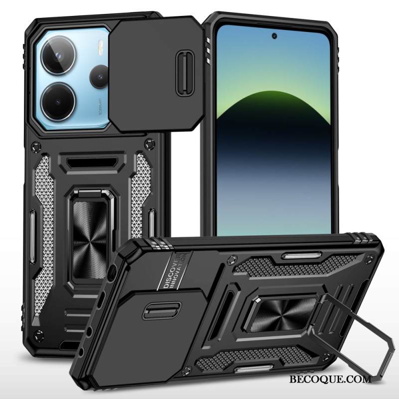 Kuori Xiaomi Redmi Note 14 5g Erittäin Kestävä Jalustalla Ja Linssinsuojalla