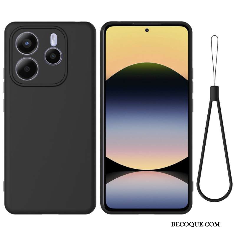 Kuori Xiaomi Redmi Note 14 5g Nestemäinen Silikoni Ja Nauhallinen