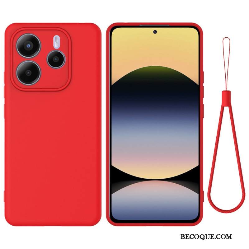 Kuori Xiaomi Redmi Note 14 5g Nestemäinen Silikoni Ja Nauhallinen