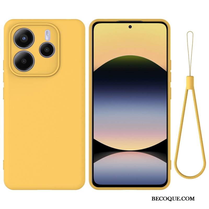 Kuori Xiaomi Redmi Note 14 5g Nestemäinen Silikoni Ja Nauhallinen