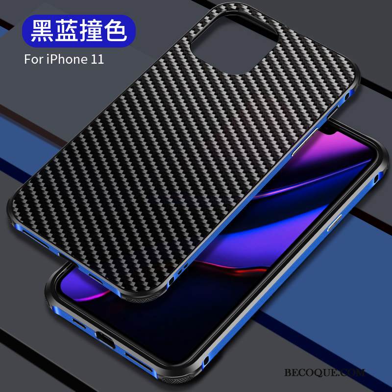 Kuori iPhone 11 Laukut Murtumaton Puhelimen Kuoret, Kotelo iPhone 11 Metalli Liiketoiminta Kuitu