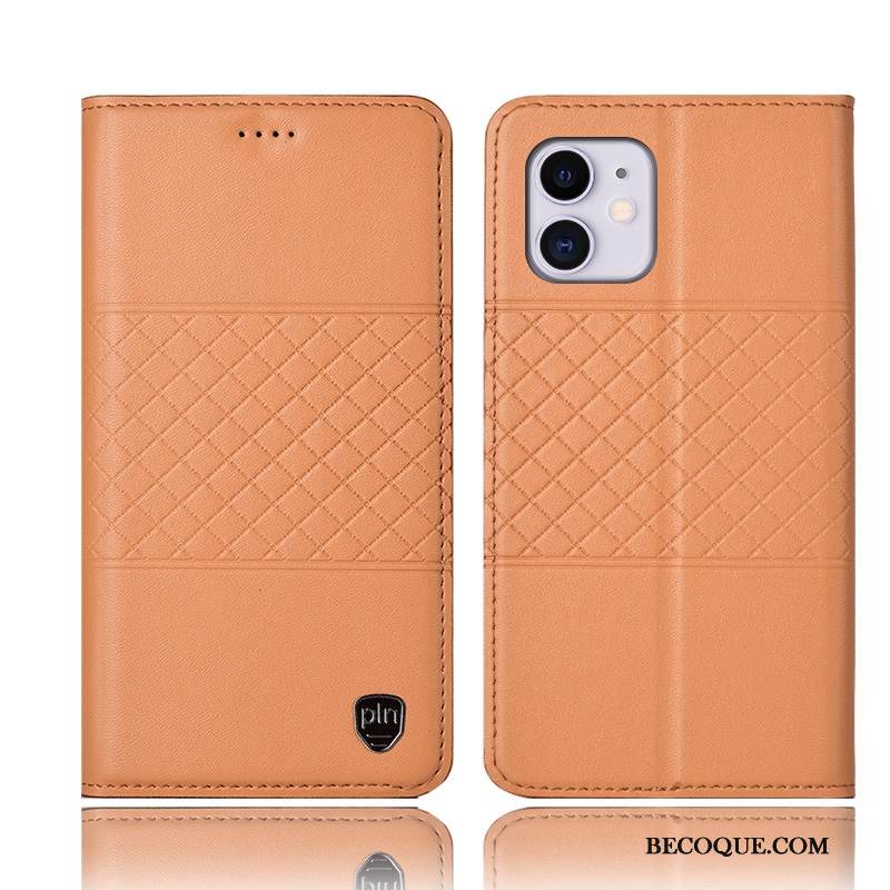 Kuori iPhone 11 Laukut Puhelimen Kuoret Keltainen, Kotelo iPhone 11 Nahka Murtumaton