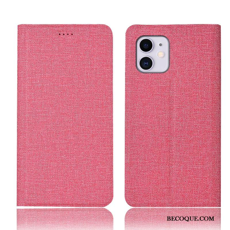 Kuori iPhone 11 Laukut Puhelimen Kuoret Pellava, Kotelo iPhone 11 Kuoret Murtumaton Sininen