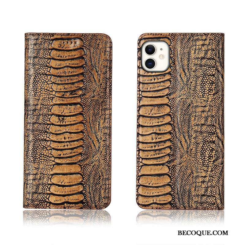 Kuori iPhone 11 Nahka Murtumaton Lintu, Kotelo iPhone 11 Kuoret Punainen Puhelimen Kuoret