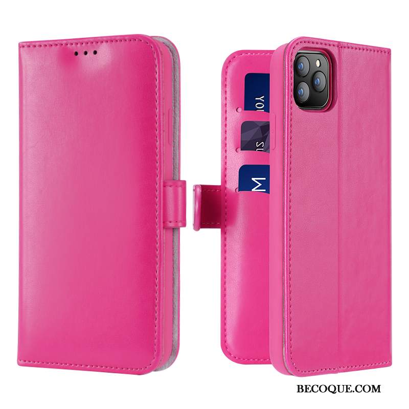 Kuori iPhone 11 Pro Laukut Kortti Punainen, Kotelo iPhone 11 Pro Nahka High-end Liiketoiminta