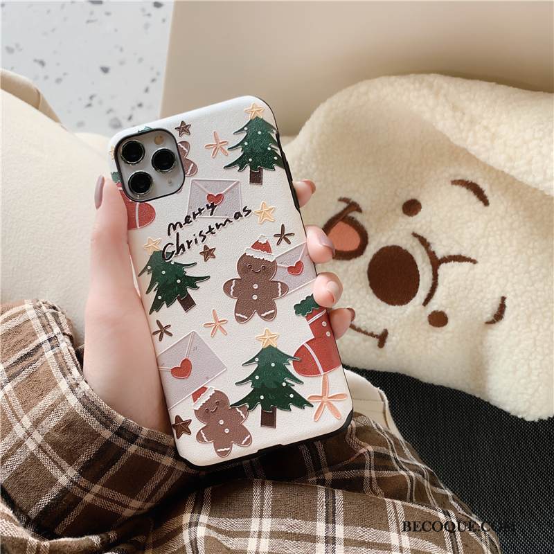 Kuori iPhone 11 Pro Luova Puhelimen Kuoret Musta, Kotelo iPhone 11 Pro Pehmeä Neste Persoonallisuus Joulu