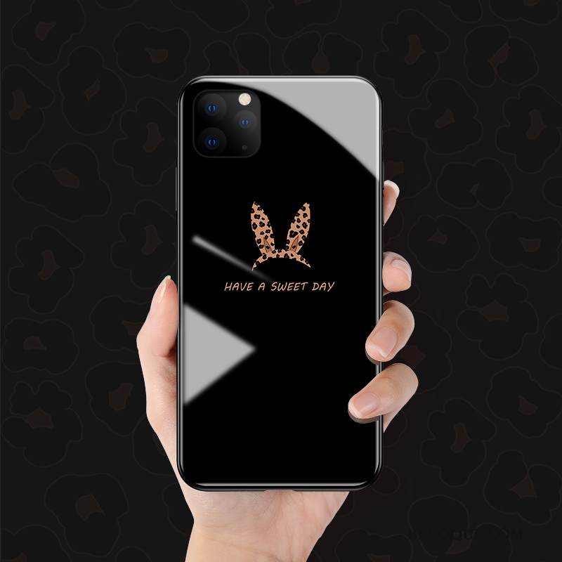 Kuori iPhone 11 Pro Luova Valkoinen Ripustettavat Koristeet, Kotelo iPhone 11 Pro Suojaus Leopardi Persoonallisuus