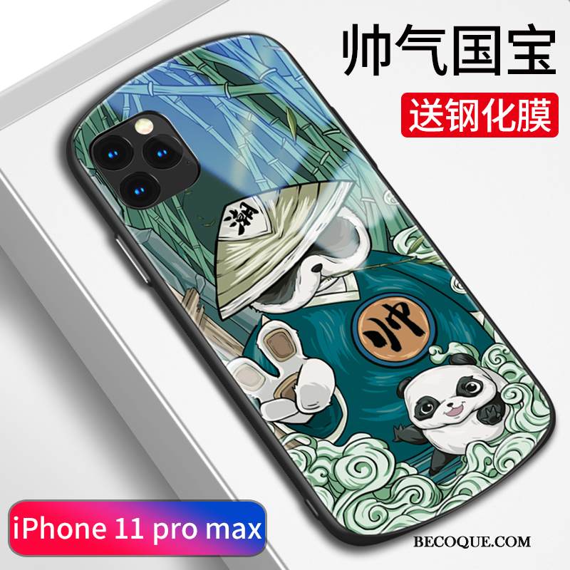 Kuori iPhone 11 Pro Max Laukut Puhelimen Kuoret Lasi, Kotelo iPhone 11 Pro Max Silikoni Sininen Murtumaton