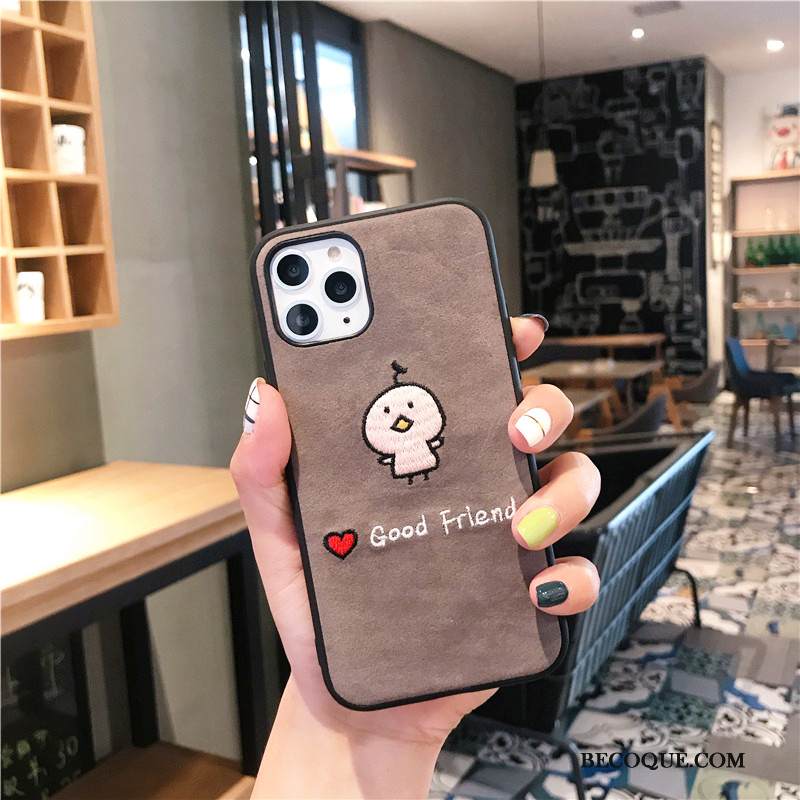 Kuori iPhone 11 Pro Max Laukut Punainen Puhelimen Kuoret, Kotelo iPhone 11 Pro Max Sarjakuva Kana Murtumaton