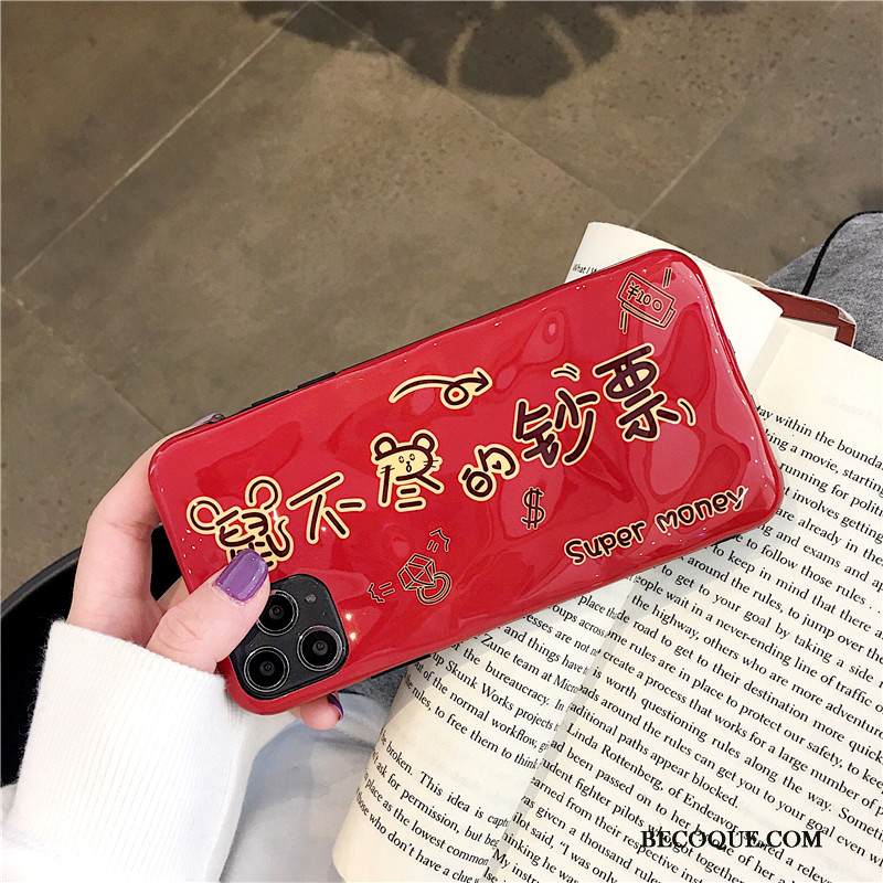 Kuori iPhone 11 Pro Max Laukut Rakastunut Taittaa, Kotelo iPhone 11 Pro Max Pehmeä Neste Murtumaton Punainen