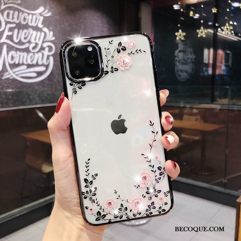 Kuori iPhone 11 Pro Max Laukut Ripustettavat Koristeet Ylellisyys, Kotelo iPhone 11 Pro Max Ylellisyys Net Red Läpinäkyvä