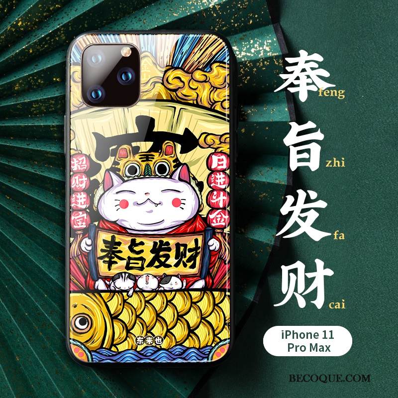 Kuori iPhone 11 Pro Max Luova Lasi Rakastunut, Kotelo iPhone 11 Pro Max Suojaus Punainen Puhelimen Kuoret