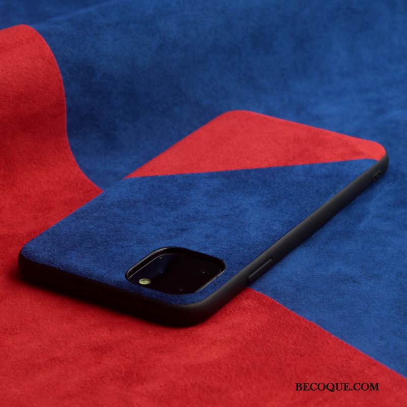 Kuori iPhone 11 Pro Max Nahka Trendi Säteilevä, Kotelo iPhone 11 Pro Max Suojaus Musta Liitos