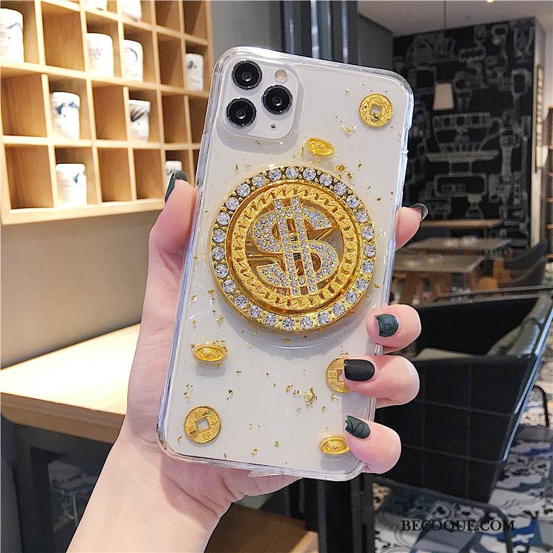 Kuori iPhone 11 Pro Max Pehmeä Neste Murtumaton Kulta, Kotelo iPhone 11 Pro Max Ylellisyys Valkoinen Persoonallisuus