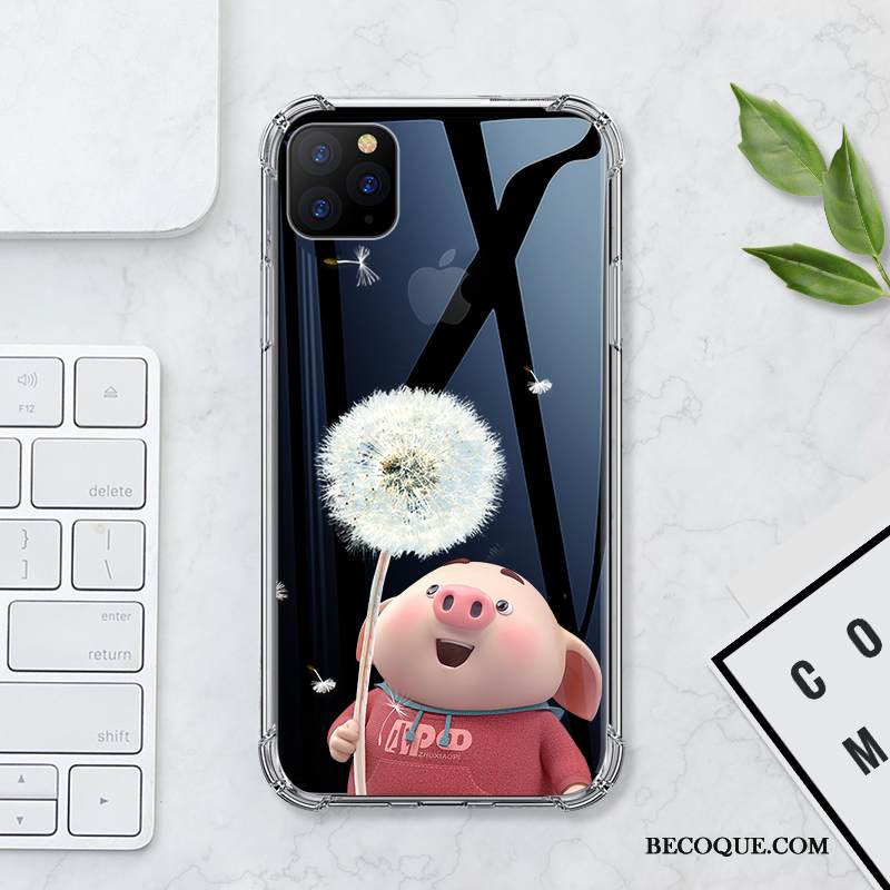 Kuori iPhone 11 Pro Max Pehmeä Neste Valkoinen Läpinäkyvä, Kotelo iPhone 11 Pro Max Silikoni Puhelimen Kuoret Pieni