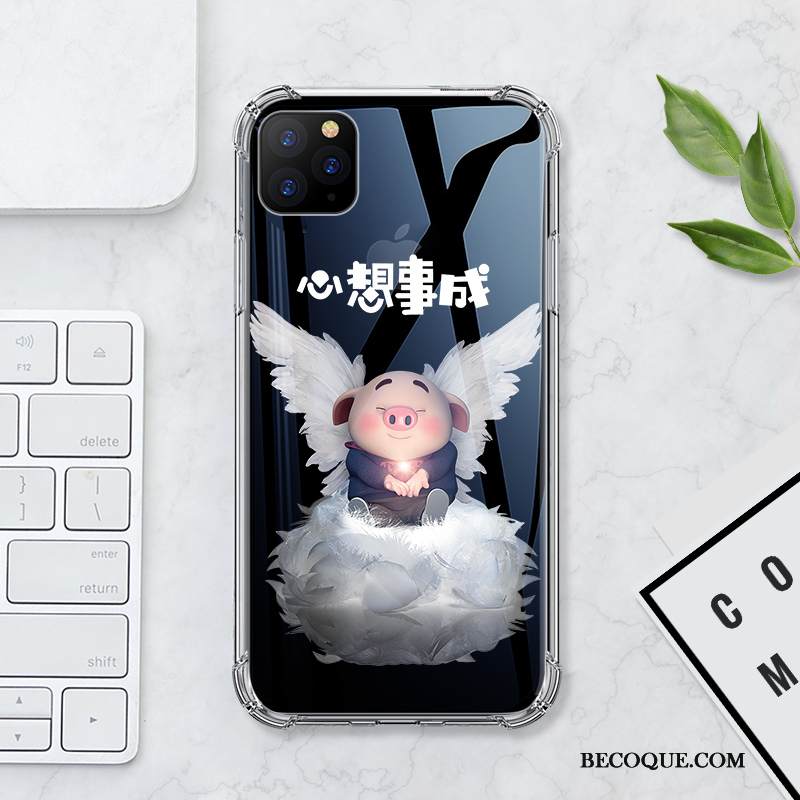 Kuori iPhone 11 Pro Max Pehmeä Neste Valkoinen Läpinäkyvä, Kotelo iPhone 11 Pro Max Silikoni Puhelimen Kuoret Pieni