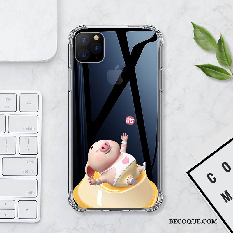 Kuori iPhone 11 Pro Max Pehmeä Neste Valkoinen Läpinäkyvä, Kotelo iPhone 11 Pro Max Silikoni Puhelimen Kuoret Pieni