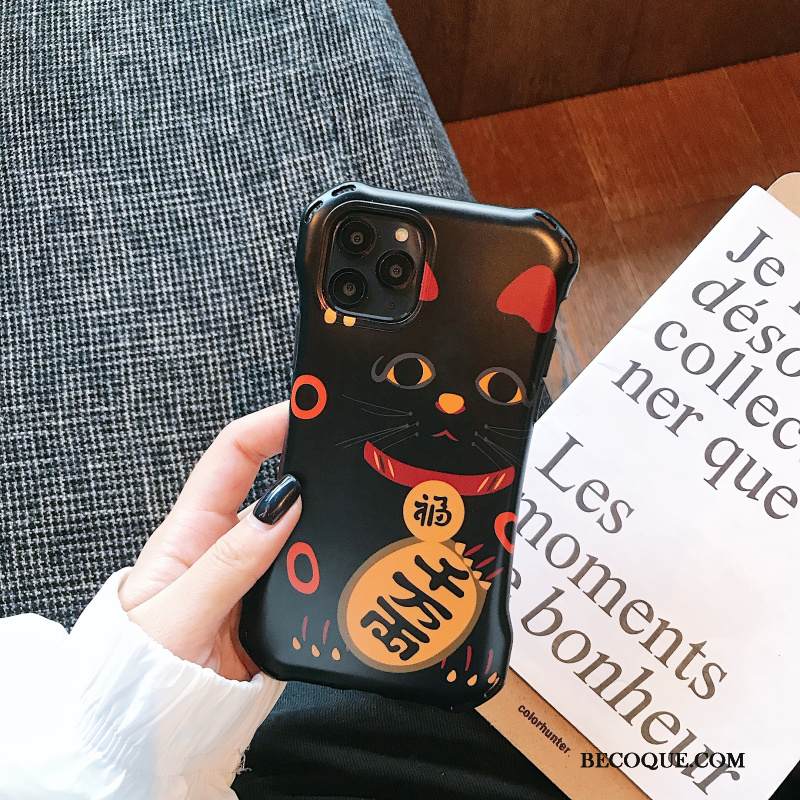 Kuori iPhone 11 Pro Max Persoonallisuus Kissa, Kotelo iPhone 11 Pro Max Trendi Valkoinen