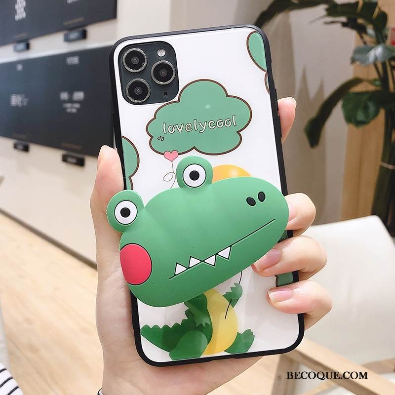 Kuori iPhone 11 Pro Max Silikoni Ihana Pieni, Kotelo iPhone 11 Pro Max Pehmeä Neste Puhelimen Kuoret Vihreä