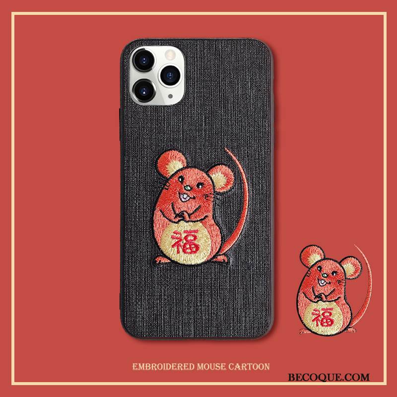 Kuori iPhone 11 Pro Max Suojaus Kirjonta Puhelimen Kuoret, Kotelo iPhone 11 Pro Max Laukut Rotta Persoonallisuus