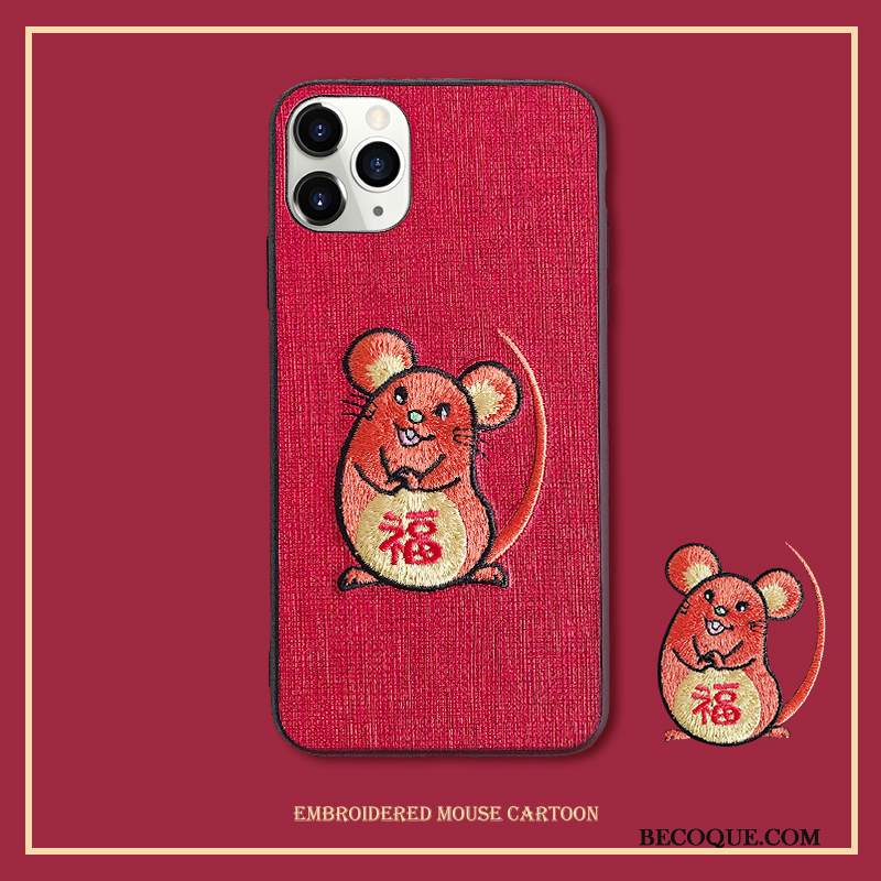 Kuori iPhone 11 Pro Max Suojaus Kirjonta Puhelimen Kuoret, Kotelo iPhone 11 Pro Max Laukut Rotta Persoonallisuus