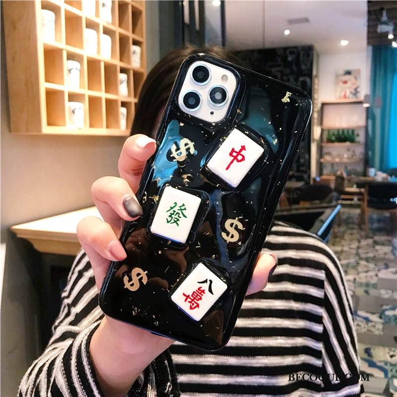 Kuori iPhone 11 Pro Max Suojaus Musta Puhelimen Kuoret, Kotelo iPhone 11 Pro Max Rakastunut Ulotteinen