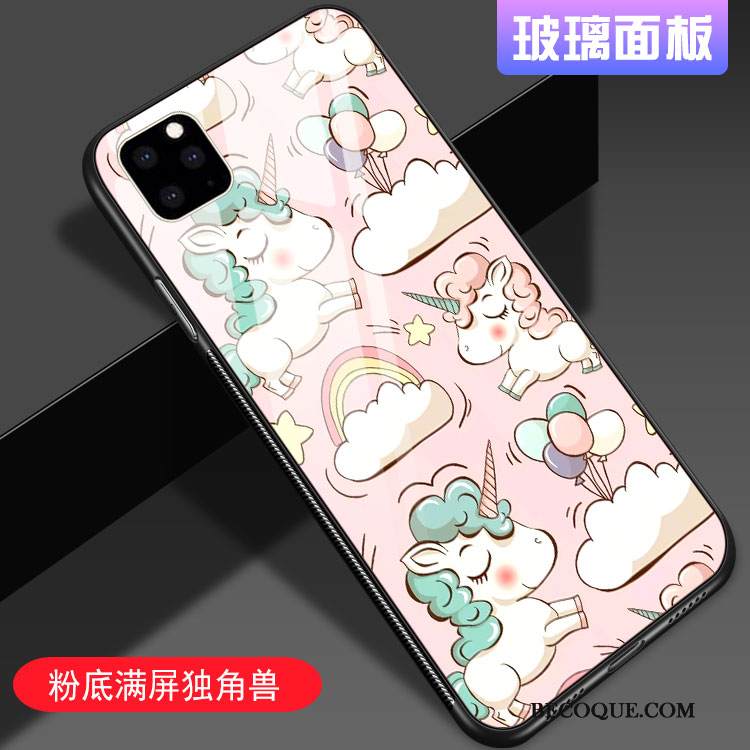 Kuori iPhone 11 Pro Max Suojaus Net Red Ihana, Kotelo iPhone 11 Pro Max Silikoni Jauhe Peili