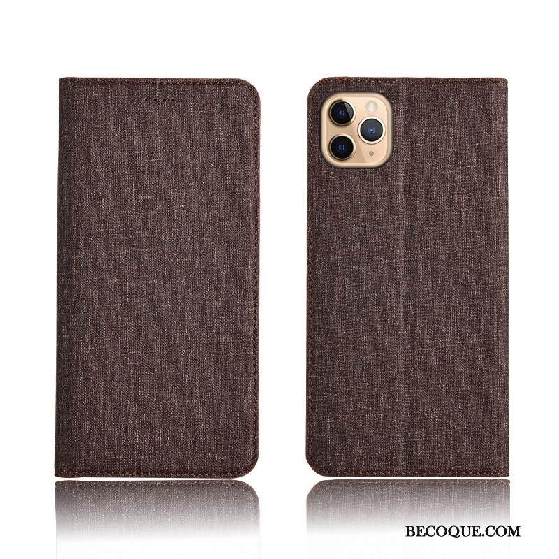 Kuori iPhone 11 Pro Max Suojaus Pellava Murtumaton, Kotelo iPhone 11 Pro Max Silikoni Harmaa Puhelimen Kuoret