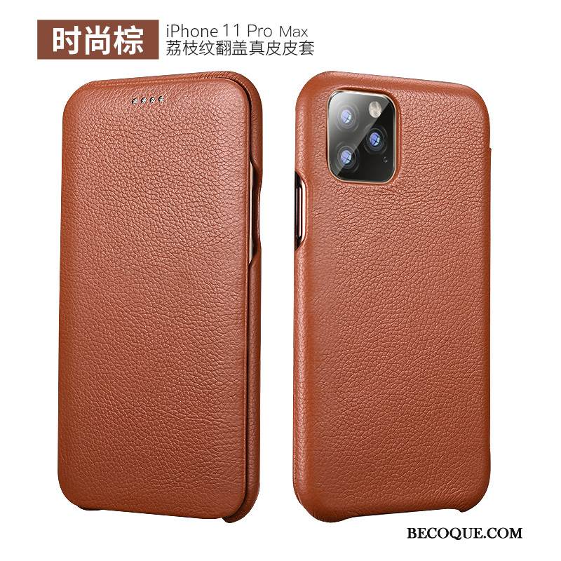 Kuori iPhone 11 Pro Max Suojaus Puhelimen Kuoret Liiketoiminta, Kotelo iPhone 11 Pro Max Nahka Uusi Musta