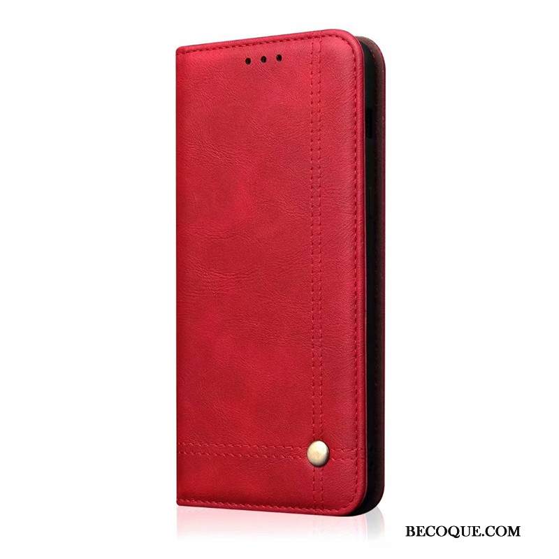 Kuori iPhone 11 Pro Max Vuosikerta Murtumaton Liiketoiminta, Kotelo iPhone 11 Pro Max Pehmeä Neste Punainen Puhelimen Kuoret