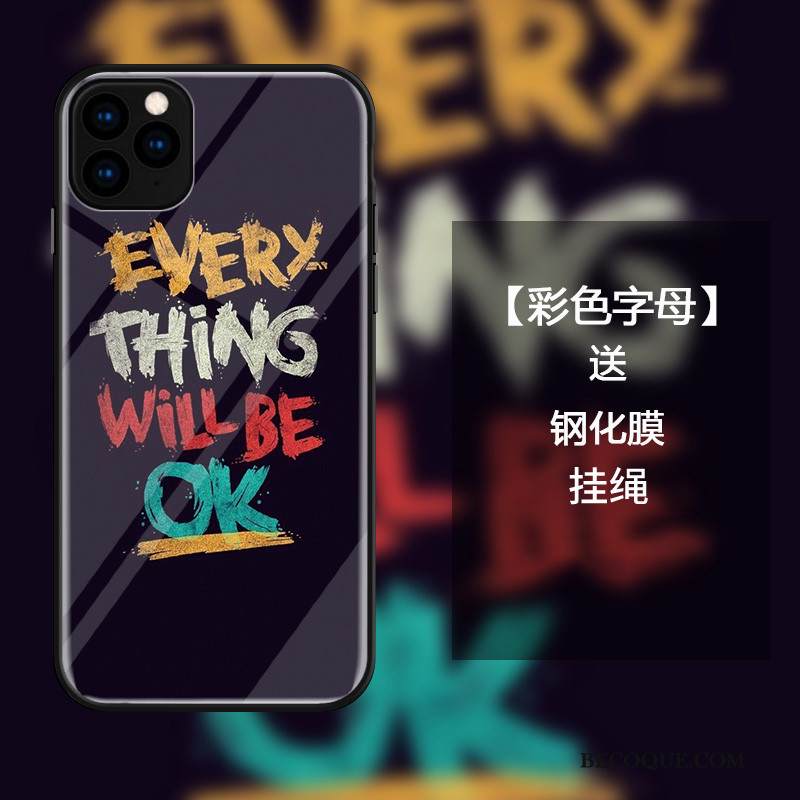 Kuori iPhone 11 Pro Max Ylellisyys Murtumaton Lasi, Kotelo iPhone 11 Pro Max Laukut Puhelimen Kuoret Sininen