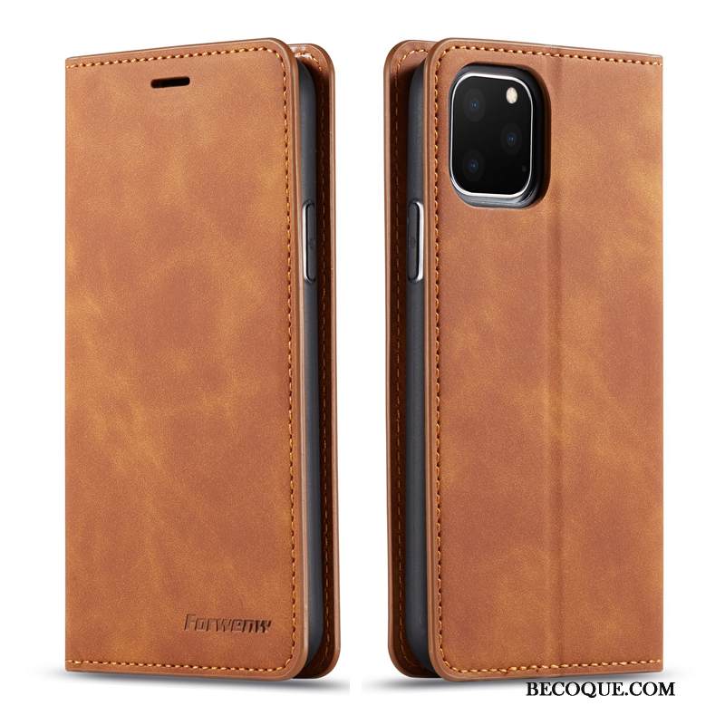 Kuori iPhone 11 Pro Nahka Liiketoiminta Sininen, Kotelo iPhone 11 Pro Kuoret Trendi Puhelimen Kuoret