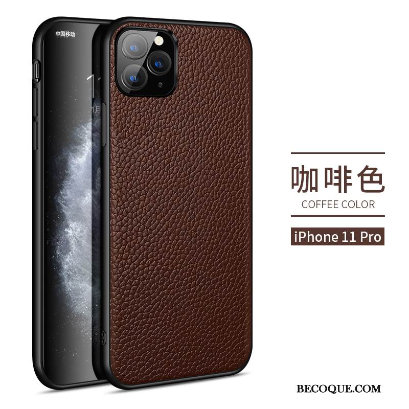 Kuori iPhone 11 Pro Nahka Ultra Puhelimen Kuoret, Kotelo iPhone 11 Pro Laukut Ylellisyys Murtumaton