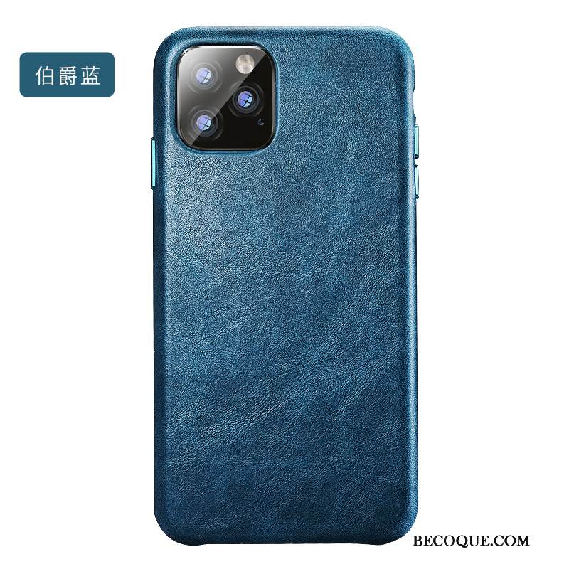 Kuori iPhone 11 Pro Nahka Vihreä Murtumaton, Kotelo iPhone 11 Pro Suojaus Persoonallisuus Lehmä
