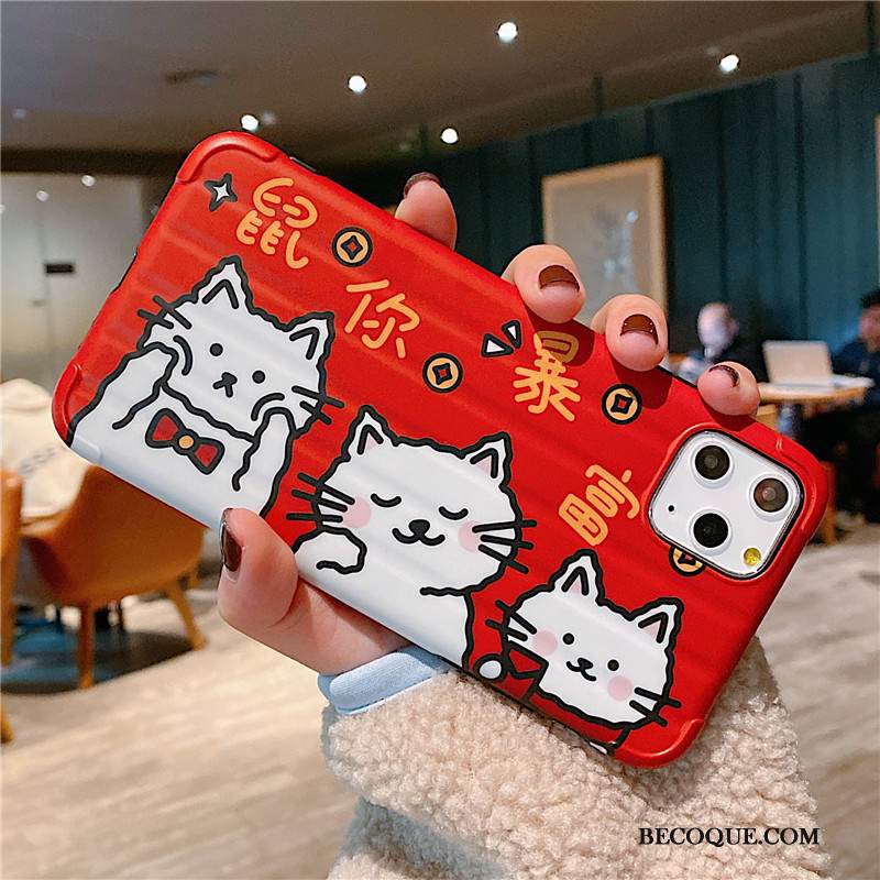 Kuori iPhone 11 Pro Pehmeä Neste Puhelimen Kuoret Persoonallisuus, Kotelo iPhone 11 Pro Sarjakuva Murtumaton Kissa