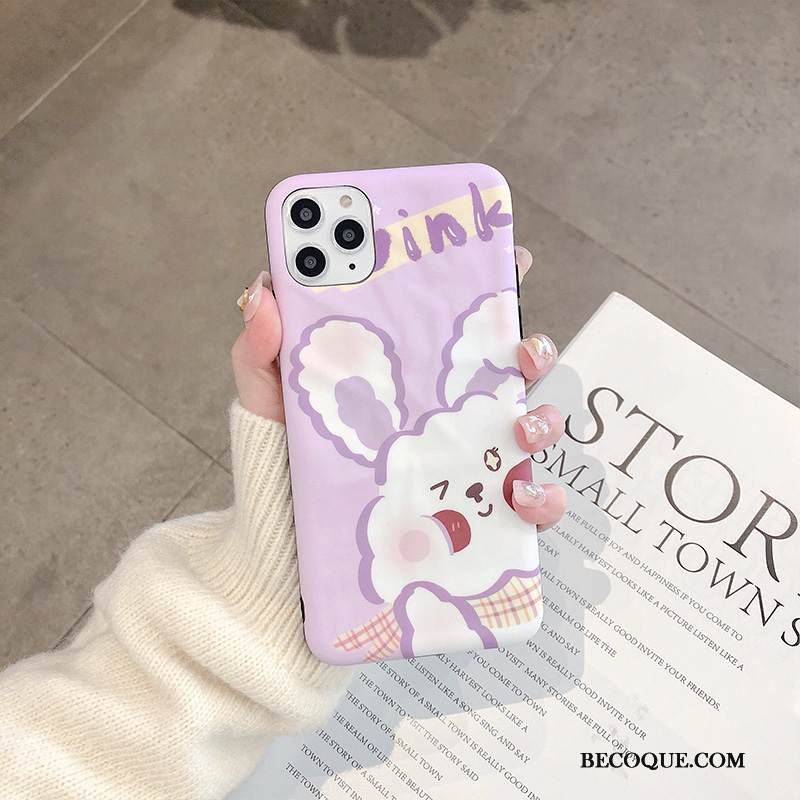 Kuori iPhone 11 Pro Sarjakuva Ihana Ohut, Kotelo iPhone 11 Pro Silikoni Violetti Ultra