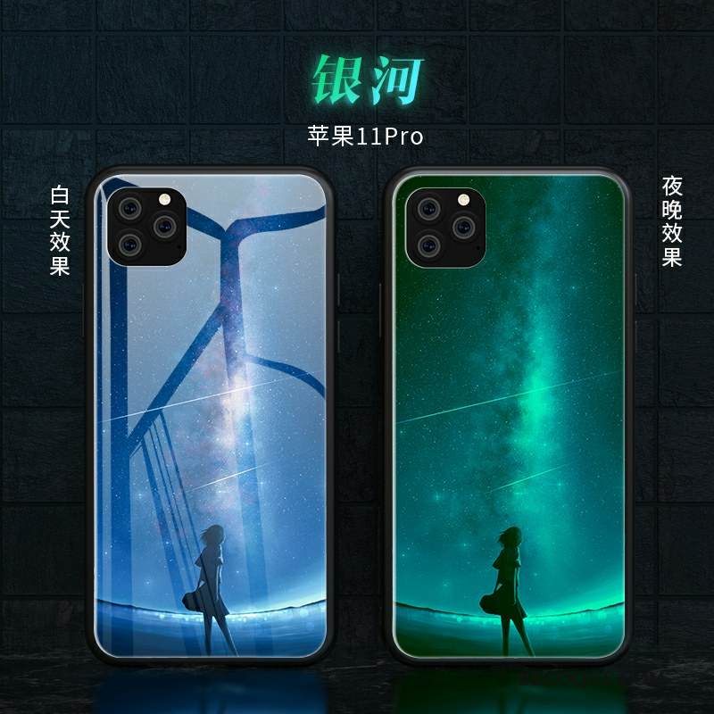 Kuori iPhone 11 Pro Silikoni Lasi Net Red, Kotelo iPhone 11 Pro Laukut Murtumaton Ohut