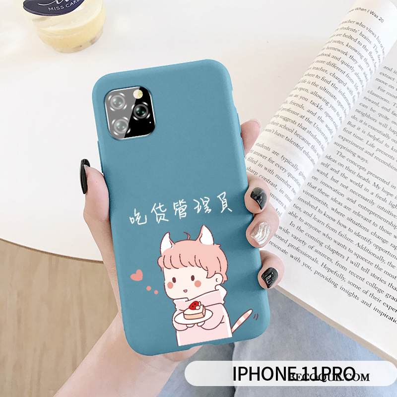 Kuori iPhone 11 Pro Suojaus Jauhe Rakastunut, Kotelo iPhone 11 Pro Laukut Persoonallisuus Pesty Suede