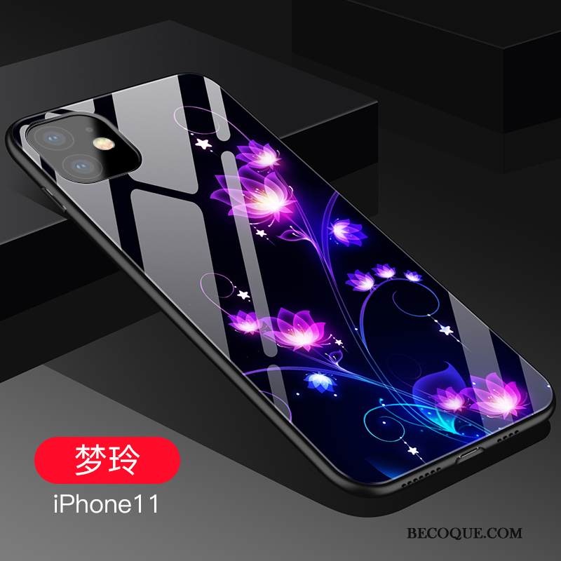 Kuori iPhone 11 Silikoni Sininen Lasi, Kotelo iPhone 11 Laukut Persoonallisuus Ultra