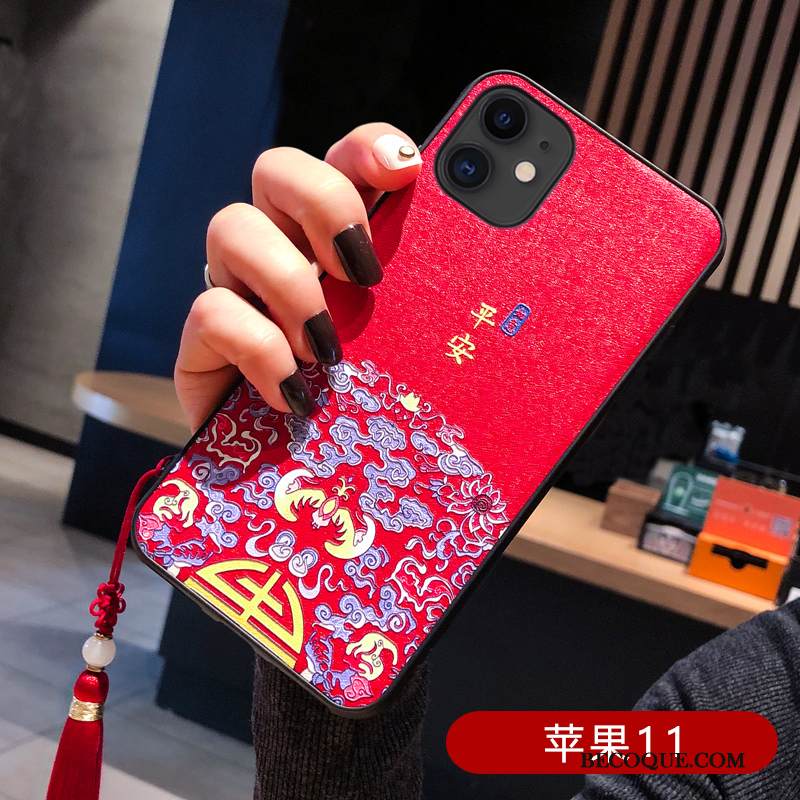 Kuori iPhone 11 Suojaus Puhelimen Kuoret Ripustettavat Koristeet, Kotelo iPhone 11 Silikoni Vihreä