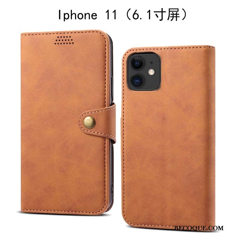 Kuori iPhone 11 Suojaus Vihreä Murtumaton, Kotelo iPhone 11 Nahka Puhelimen Kuoret