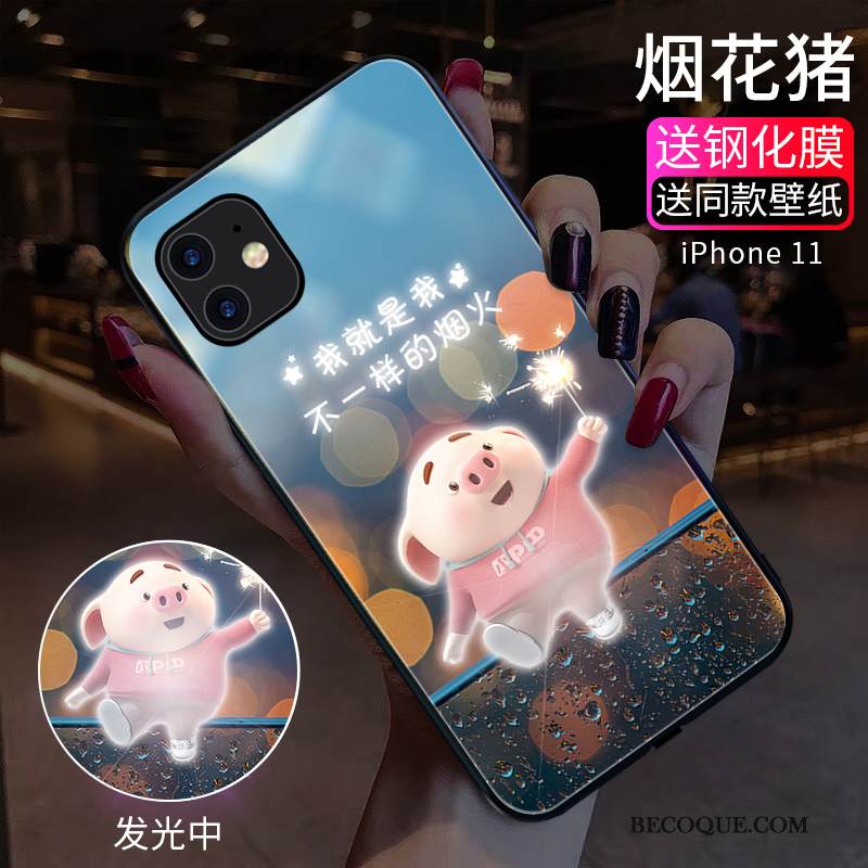 Kuori iPhone 11 Trendi Pieni, Kotelo iPhone 11 Lasi Rakastunut