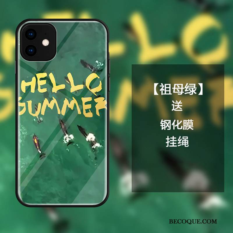 Kuori iPhone 11 Ylellisyys Puhelimen Kuoret Trendi, Kotelo iPhone 11 Laukut Jauhe Lasi